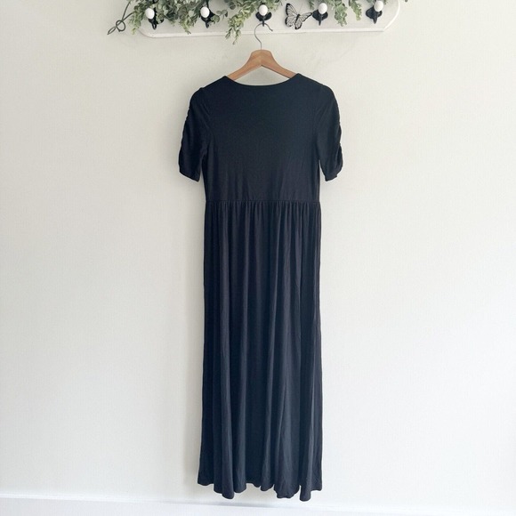 the nines by hatchblack Ruffle Maxi Dress Stretchy XS - Picture 2 of 4